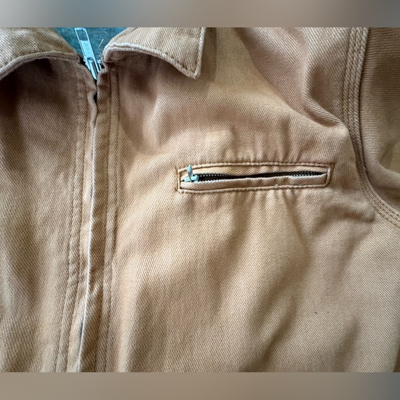 Vintage ETHYL”S LG Golden Brown Jacket with Graphic Wild West Lining - Picture 12 of 14